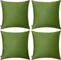 Thmyo 4-Pack 100% Cotton Comfortable Solid Decorative Throw Pillow Case, Thmyo Square Cushion Cover Pillowcase Sublimation Blank Pillow Cove…