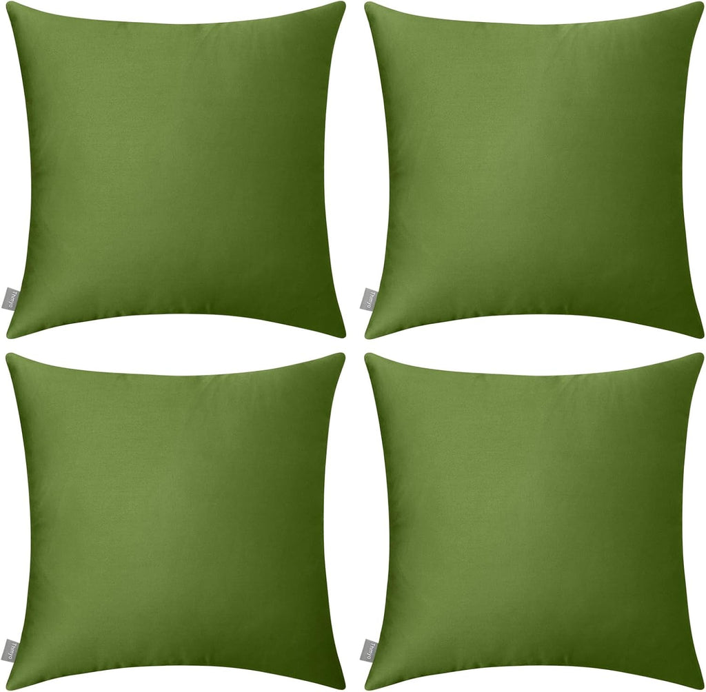 Thmyo 4-Pack 100% Cotton Comfortable Solid Decorative Throw Pillow Case Square Cushion Cover Pillowcase Sublimation Blank Pillow Covers DIY…
