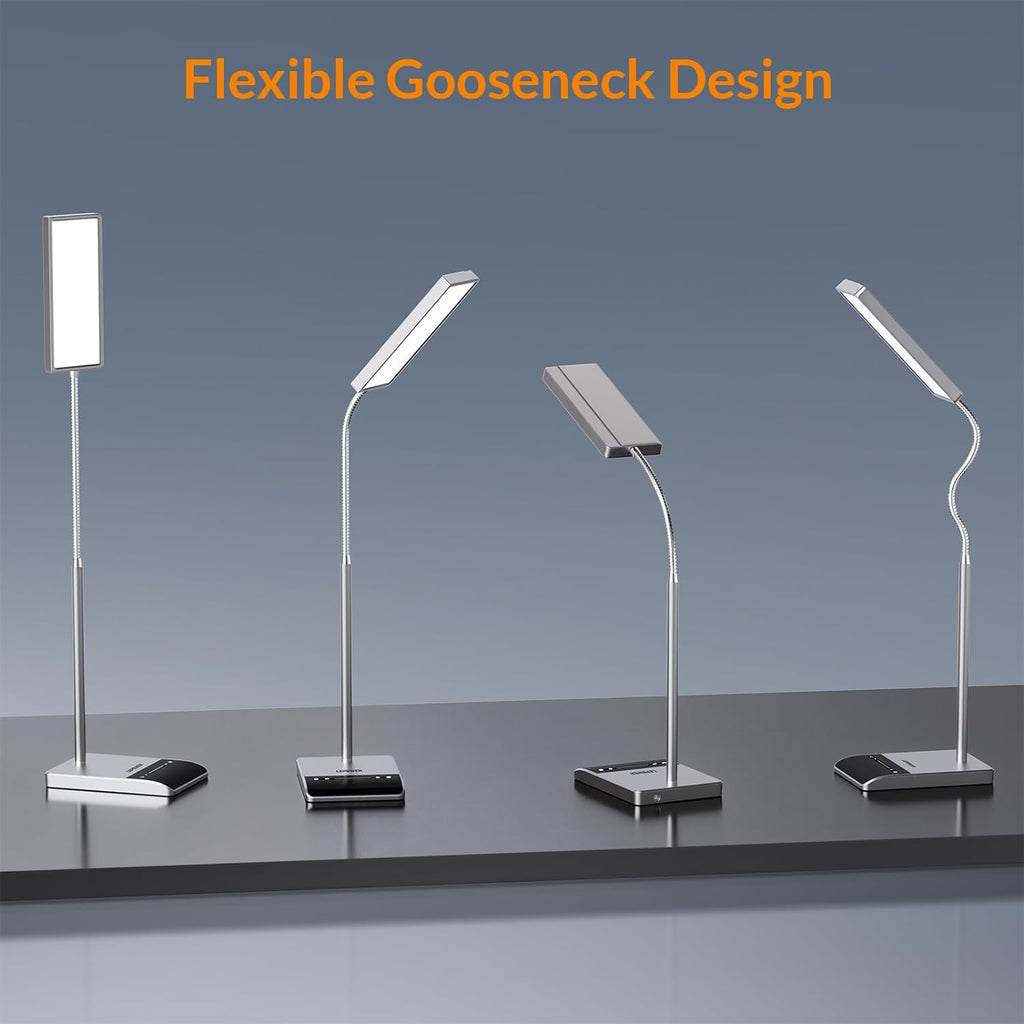 LEPOWER Desk Lamp, 800LM LED for Home Office, 12W Reading for Desk, Eye-Caring Light, Touch Table Gooseneck Lamp, 50 Lighting Modes…