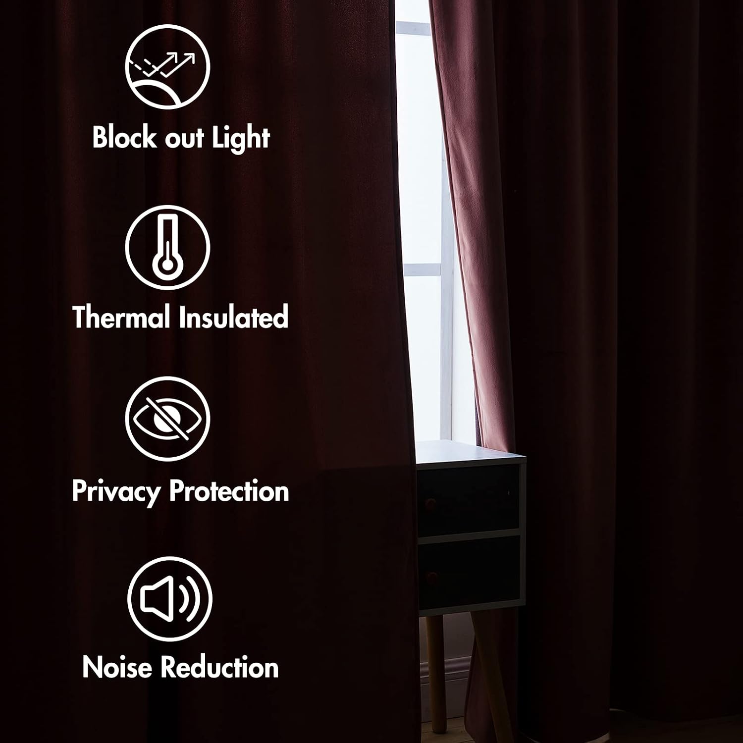 Miulee Velvet Curtains 108 inches Long 2 Panels - Luxury Blackout Curtains for Bedroom Living Room Thermal Insulated Super Soft Window Drap…