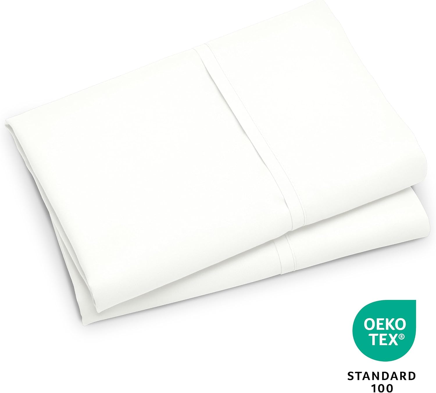 BareHome Bare Home Microfiber Pillow Cases - King Size Set of 2 - Cooling Pillowcases - Double Brushed - Ivory Pillowcases 2 Pack - Easy Ca…