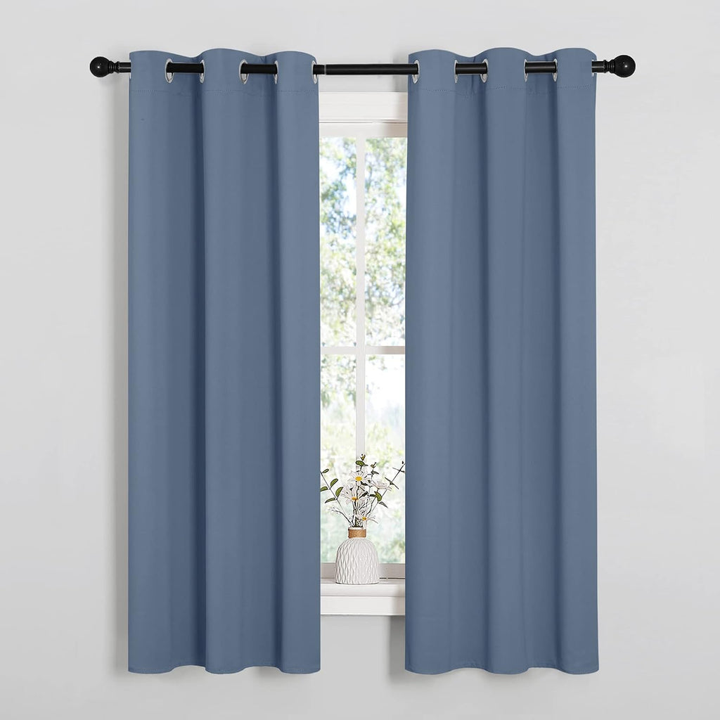 NICETOWN Kitchen Curtains Blackout Curtains & Drapes, Thermal Insulated Grommet Top Window Treatment Panels for Cupboard, Small Window…