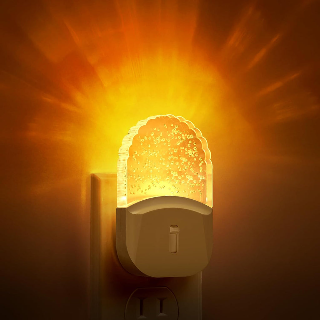 DORESshop Night Lights Plug Into Wall [2 Pack], Amber Warm Night Light, 1800K, Dusk to Dawn Sensor, Adjustable Brightness LED Night Light…