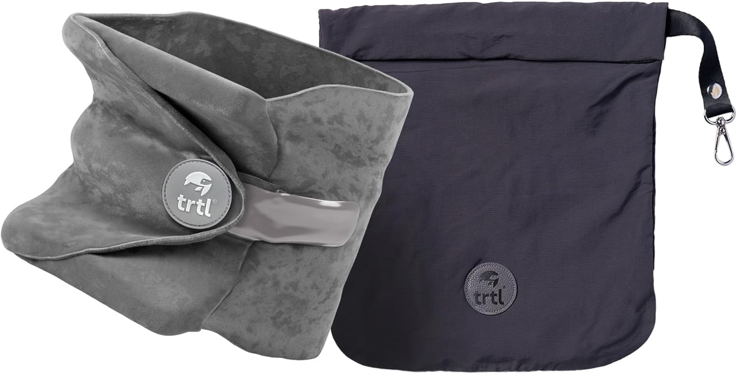 Trtl Pillow - designed for everyday use, Super Soft Neck Support Travel Pillow for Airplanes - Lightweight and Machine Washable…