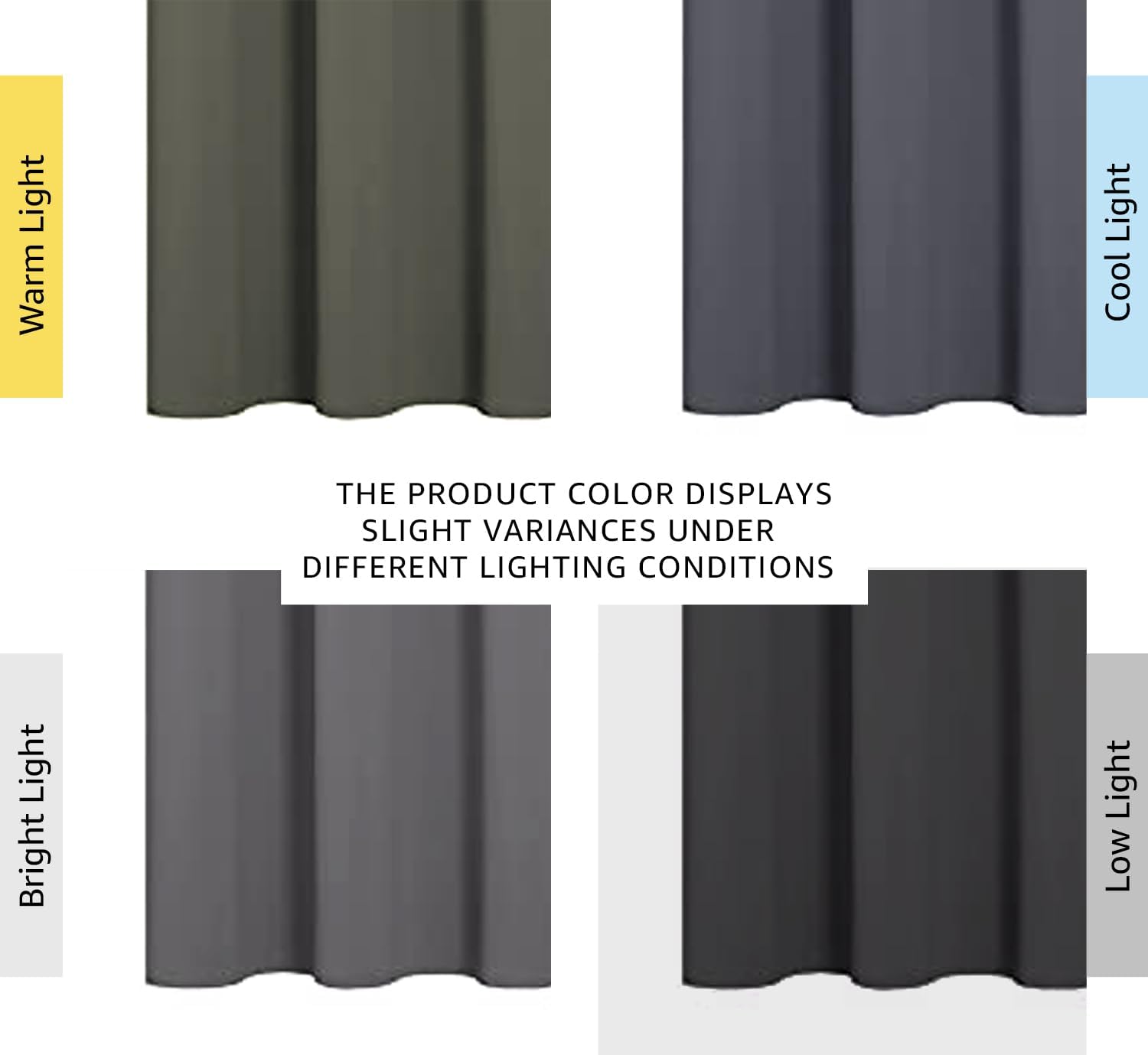 NICETOWN Grey Blackout Curtain Panels for Bedroom, Thermal Insulated Grommet Top Blackout Draperies and Drapes for Basement (2 Panels…