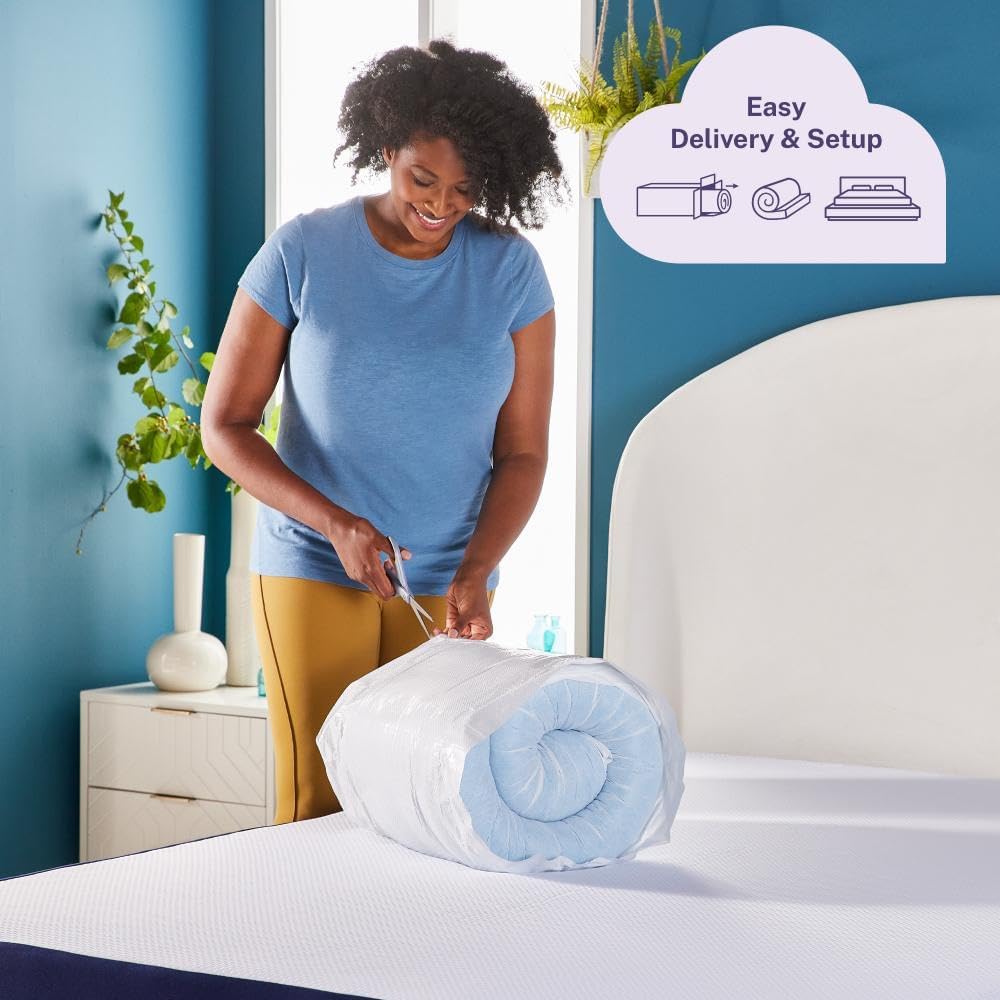 Sleep Innovations Dual Layer 4 Inch Memory Foam Mattress Topper, Full Size, Medium Support, 2 Inch Cooling Gel Memory Foam Plus 2 Inch…