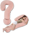 Meiz Question Mark Body Pillow for Adults, Cooling Full Body Support Pillow for Side Sleepers & Back Support, Cotton Long Bolster Pillow wi…