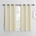 NICETOWN Room Darkening Curtain Panels for Living Room, Thermal Insulated Grommet Room Darkening Draperies/Drapes for Window (Beige, 2…