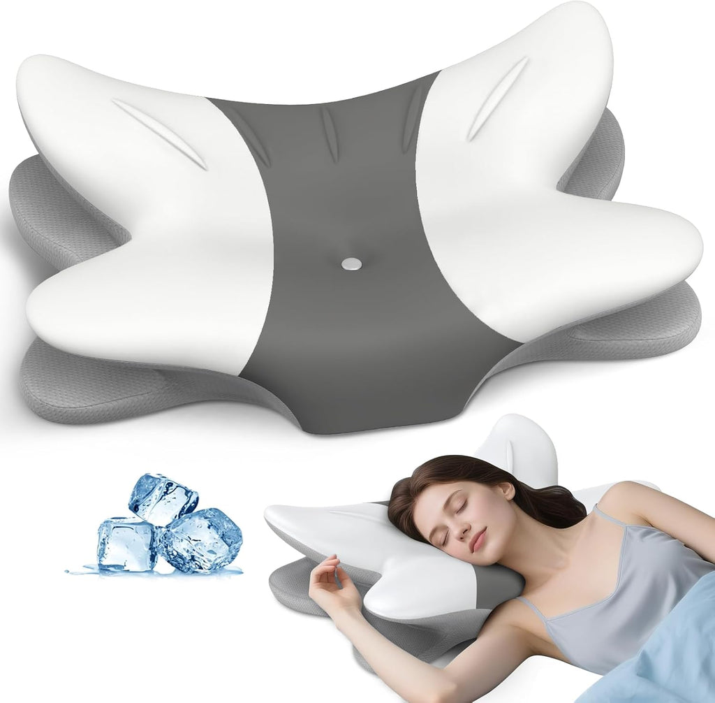 TujamiCervicalNeckPillow Cervical Neck Pillow for - Ergonomic Pillow Memory Foam Pillows for Sleeping, Cooling Orthopedic Neck Support Pill…