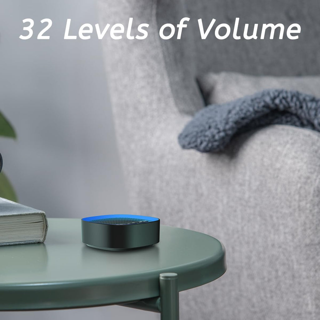Sleep White Noise Sound Machines with 30 Soothing Sounds 3.5 mm Headphone Jack 5 Timer Settings 32 Precise Volume Memory Function Compact…
