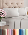 Full Size 4 Piece Sheet Set - Comfy Breathable & Cooling Sheets - Hotel Luxury Bed Sheets for Women & Men - Deep Pockets, Easy-Fit, Soft…