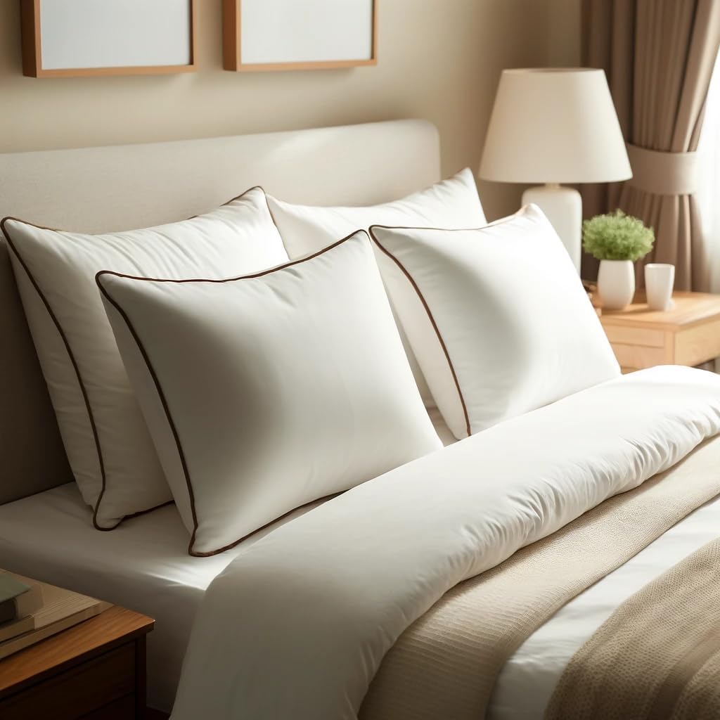 Luxury Hypoallergenic Sleeping Bed Pillows - Soft and Supportive - Premium Down Alternative Fill - Ideal for Side, Back, and Stomach…