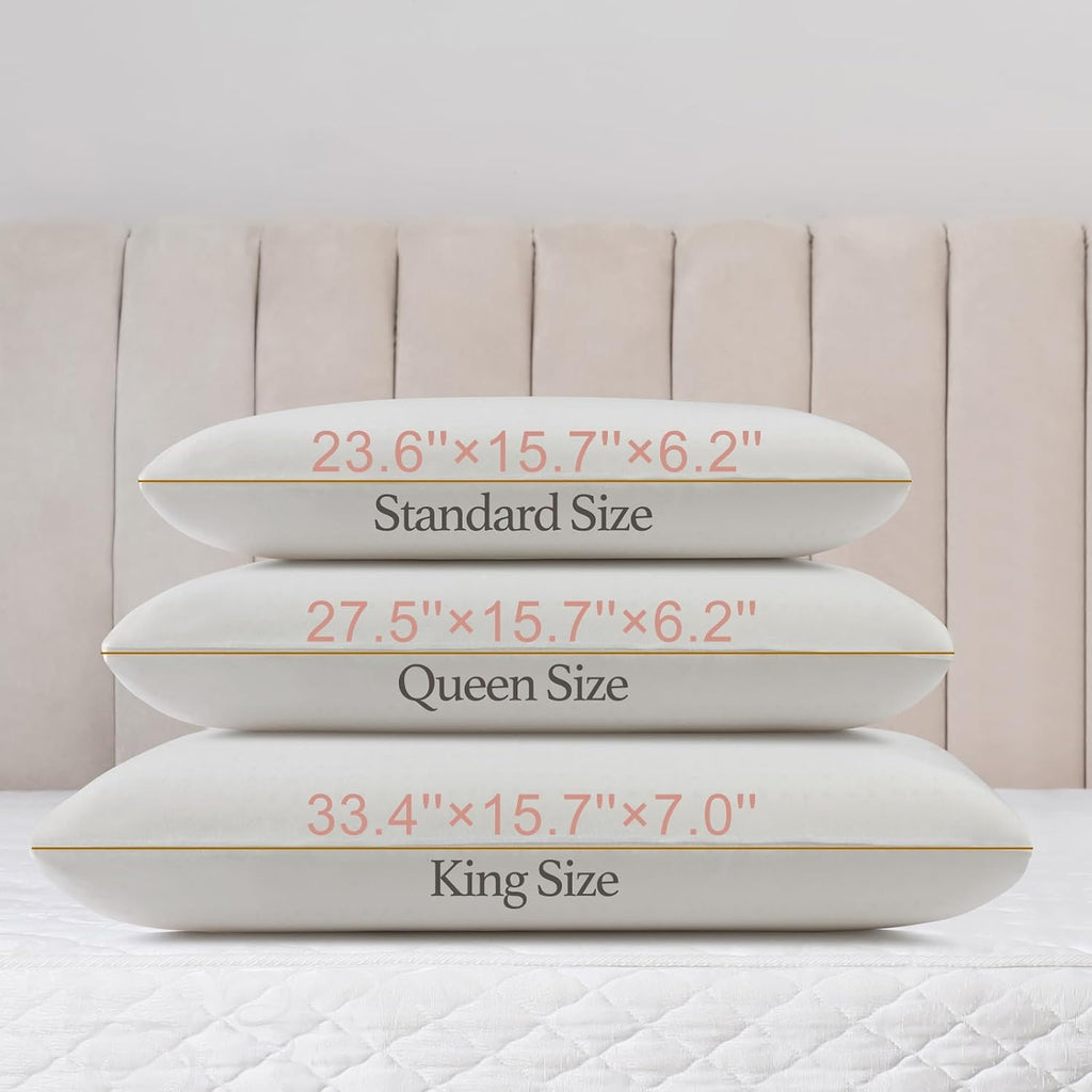 Talalay 100% Natural Premium Latex Pillow, Bed Pillow for Sleeping with Removable Cotton Cover, Helps Relieve Pressure, Breathable…
