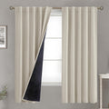 BGment 72 Inch Black Out Curtains with Thermal Insulated Liner, 100% Blackout Noise Reducing Full Room Darkening Rod Pocket and Back Tab…