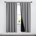 Nicetown Full Shade Curtain Panels, Pair of Energy Smart Rod Pocket Blackout Drapes for Guest Room Window, Thermal Insulated Guest Room Lin…