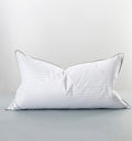 Eastwarmth Goose Feather Down Pillow for Sleeping, 100% Cotton Cover King (20X36IN) Bed Pillow Stripe White 1 Pack 1 Pack 50 oz Cotton