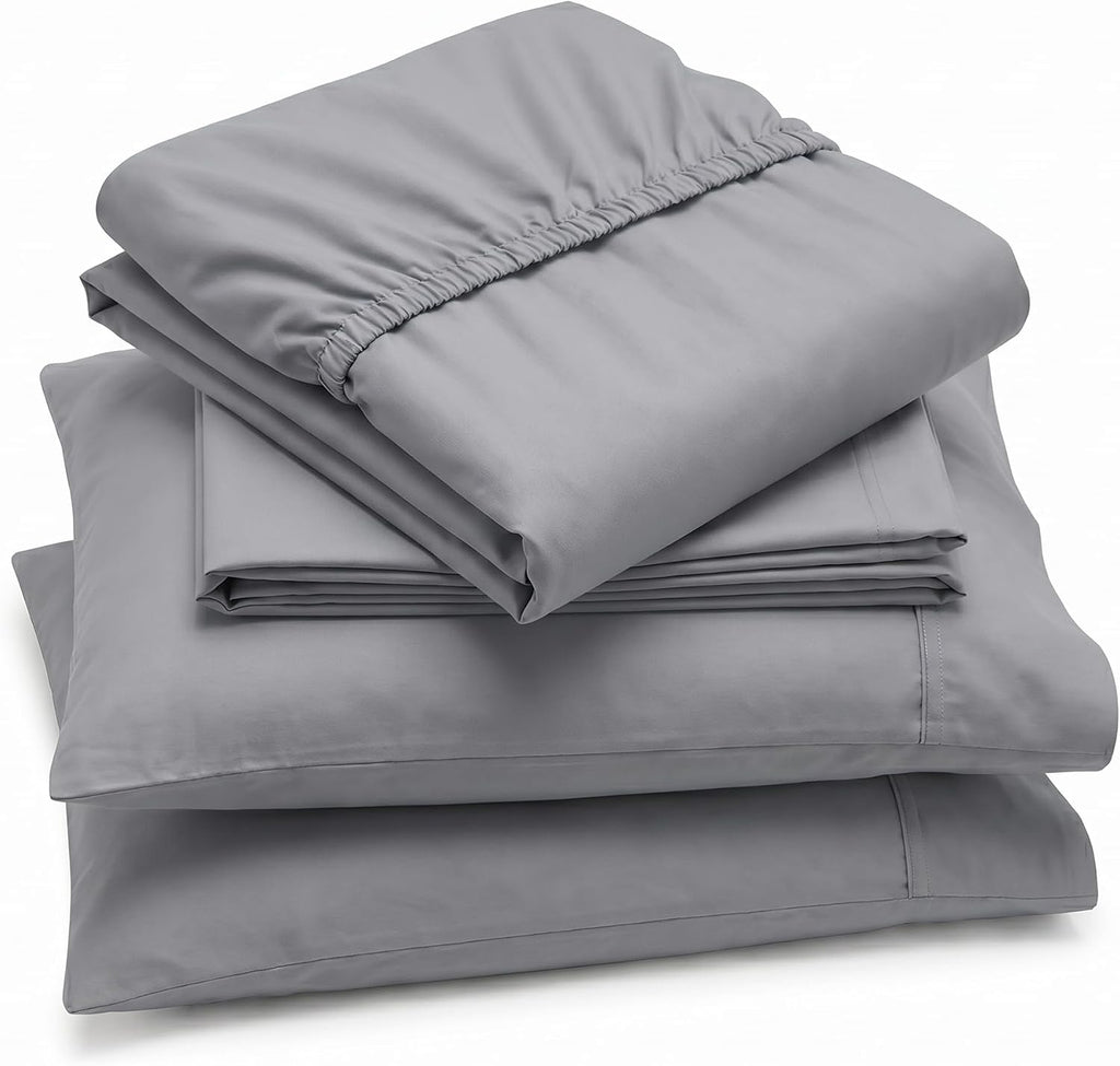 Perupima Peru Pima 415 Thread Count Percale Full Sheet Set - 100% Peruvian Pima Cotton, 4 Piece (Flat, Fitted, 2 Pillowcases) - Cooling, Cr…