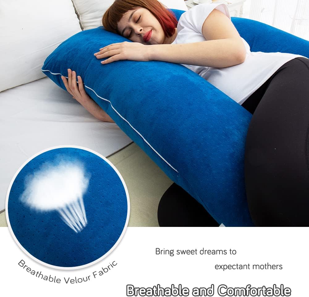 60 Inch Pregnancy Pillows for Sleeping, Extra Large U Shaped Body Pillow, Pregnancy Pillow, Maternity Pillow for Pregnant Women with…