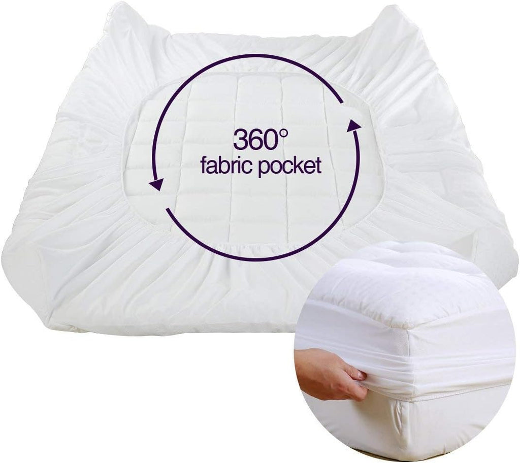 EASELAND Queen Size Mattress Pad Pillow Top Mattress Cover Quilted Fitted Mattress Protector Cotton Top Stretches up 8-21" Deep Pocket…