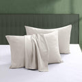 ShunjieHome 100% Egyptian Cotton Pillow Protectors Set of 4, 600 Thread Count Queen Size Bed Pillow Cases with Zipper, Sateen Weave Cooling…