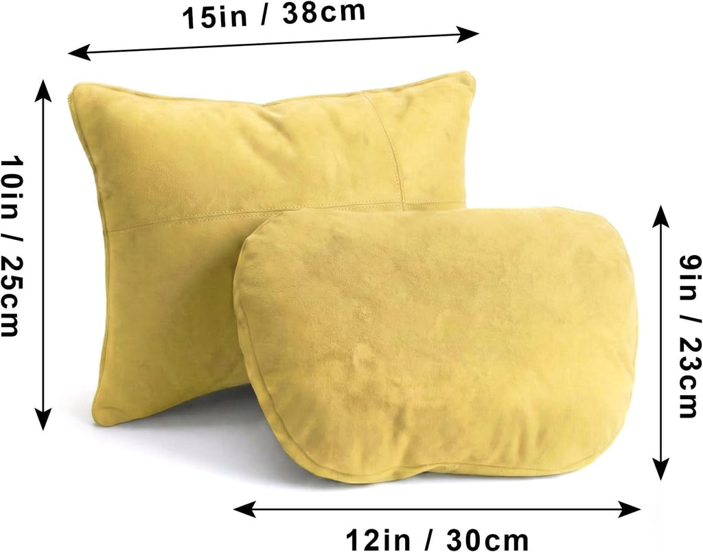 WELBRIT 2PCS Car Pillow for Car Neck Pillow for Driving Seat Neck Support Soft Cushion Back Support Head-Rests for Vehicle Sleeping…