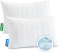 Meoflaw Cooling Pillows for Sleeping King Size Set of 2, Shredded Memory Foam Bed Pillow with Pillow Case-Double Sided Material, Adjustable…