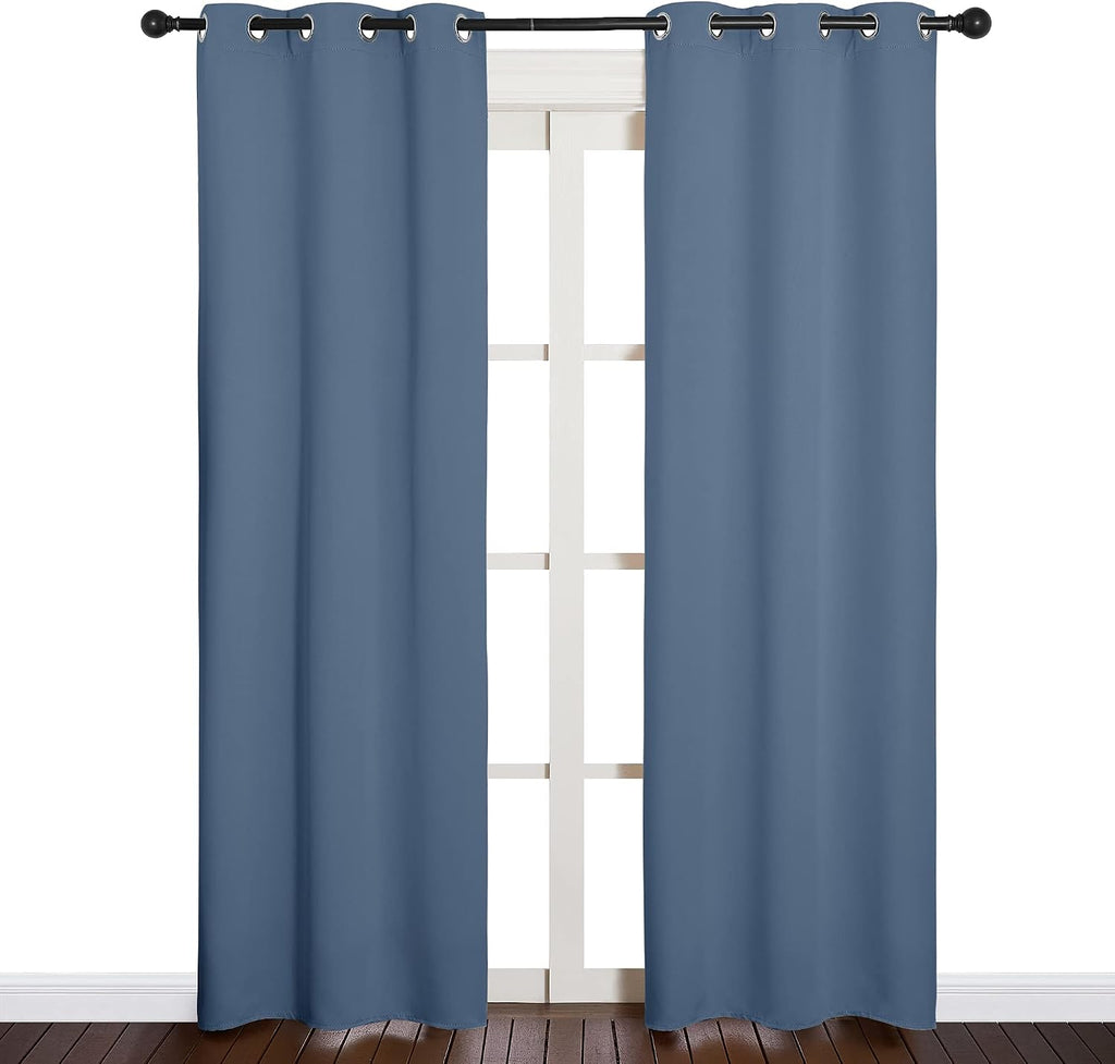 NICETOWN Blackout Curtains for Bedroom, Thermal Insulated Privacy Window Treatment Curtains & Drapes for Living Room, Nursery (Stone…
