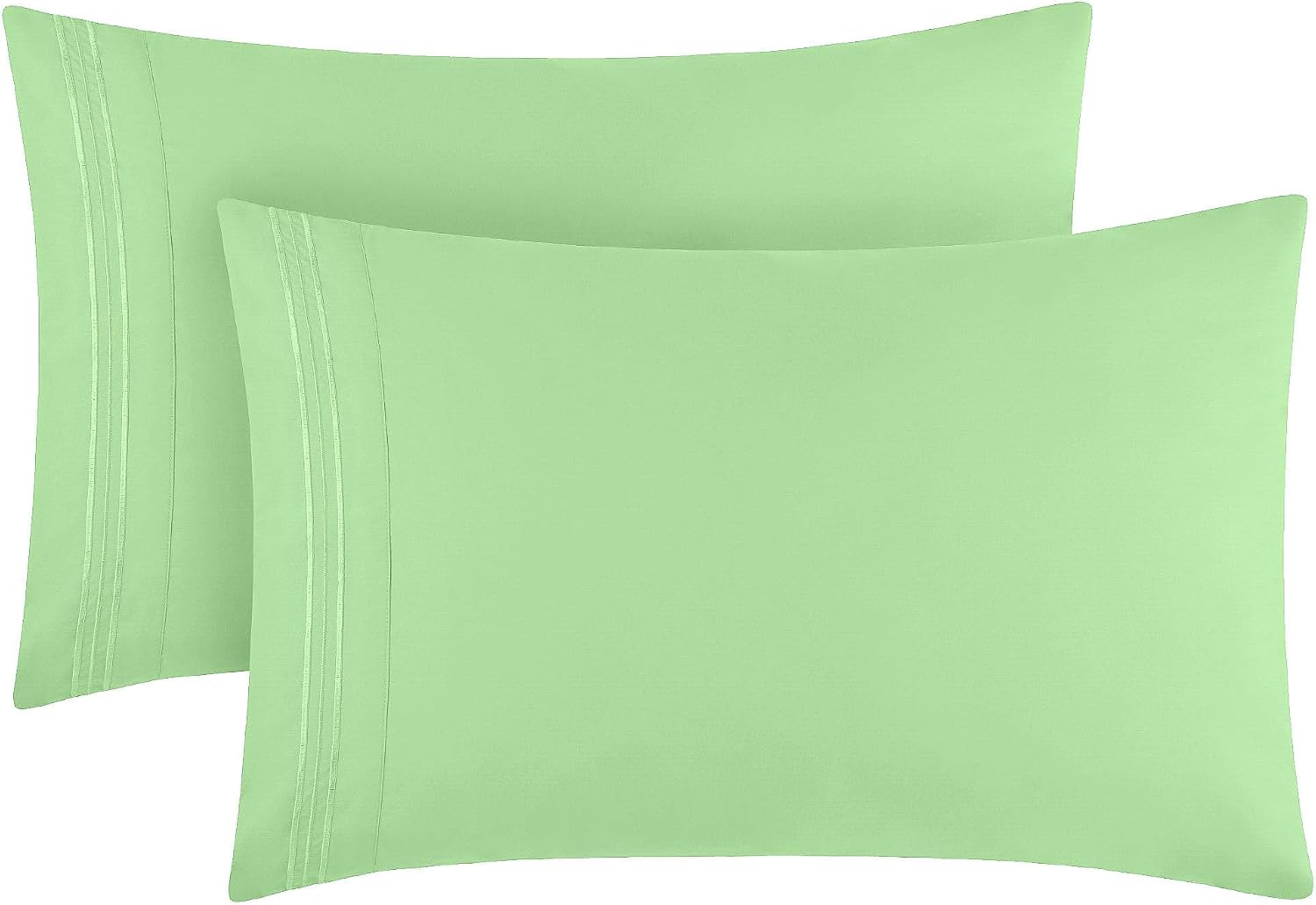 Mellanni Pillow Cases - Luxury, Extra Soft, Cooling Pillow Covers - 2 PC Iconic Collection Pillowcases - Envelope Closure (Standard/Queen 2…