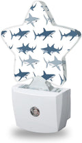 Nightlight, Cute Shark Decorative Night Lights Plug Into Wall, Wild Fish Night Light with Auto Sensor for…