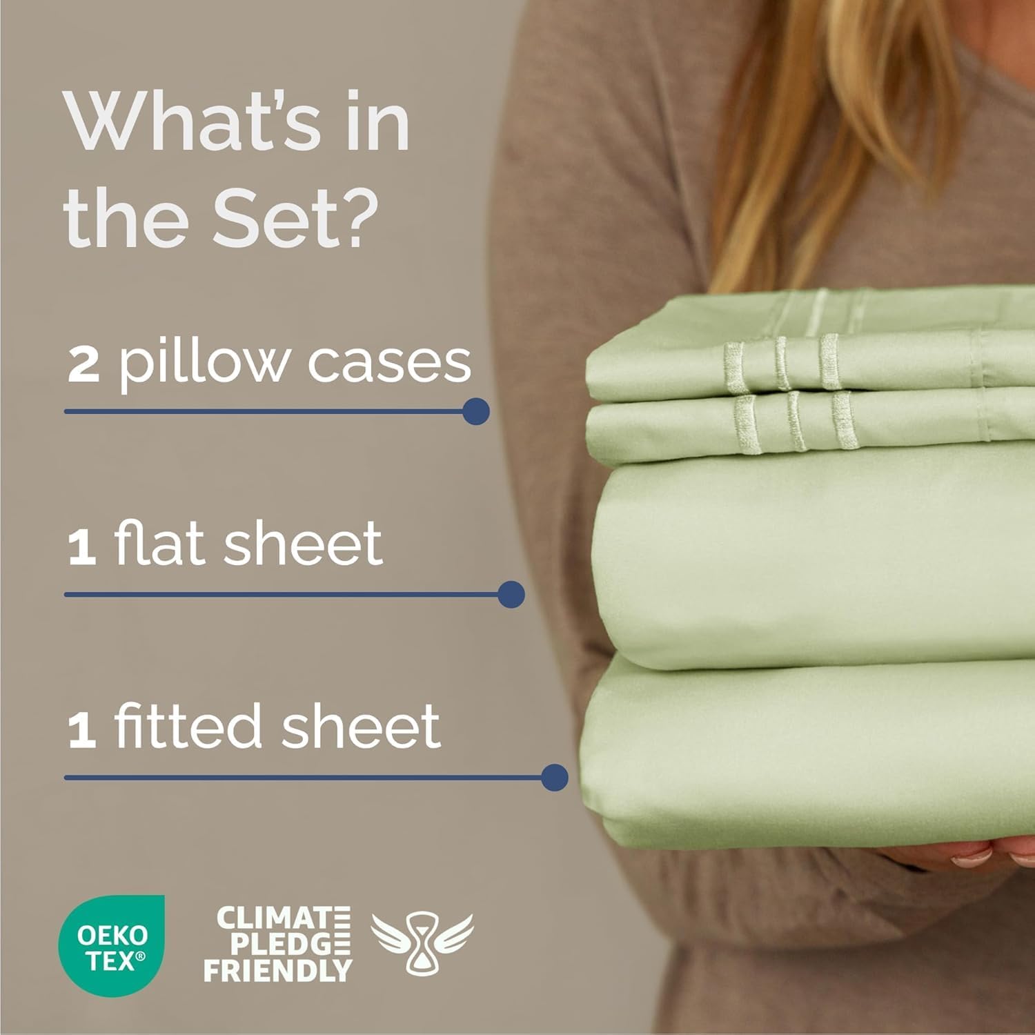 Cal King Size 4 Piece Sheet Set - Comfy Breathable & Cooling Sheets - Hotel Luxury Bed Sheets for Women & Men - Deep Pockets, Easy-Fit…