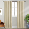 BGment Beige Room Darkening Curtains 84 inch Length - Rod Pocket and Back Tab Thermal Insulated Curtains for Bedroom/Living Room, 2 Panels…