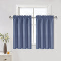 DWCN Blackout Curtains for Living Room Thermal Insulated, Energy Saving & Noise Reducing Bedroom Curtains, Dusty Blue, W 52x L 36 Inch…