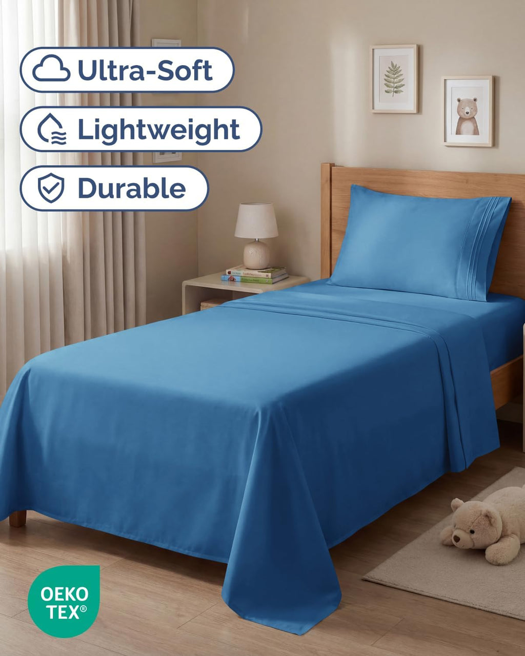 Twin Size 3 Piece Sheet Set - Comfy Breathable & Cooling Sheets - Hotel Luxury Bed Sheets for Women & Men - Deep Pockets, Easy-Fit, Soft…