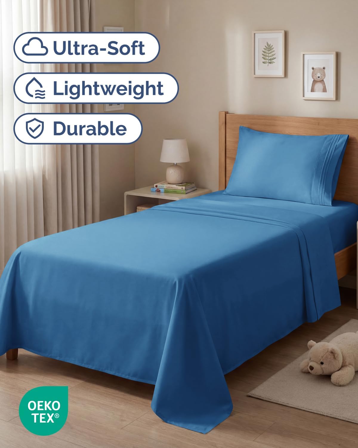 Twin Size 3 Piece Sheet Set - Comfy Breathable & Cooling Sheets - Hotel Luxury Bed Sheets for Women & Men - Deep Pockets, Easy-Fit, Soft…