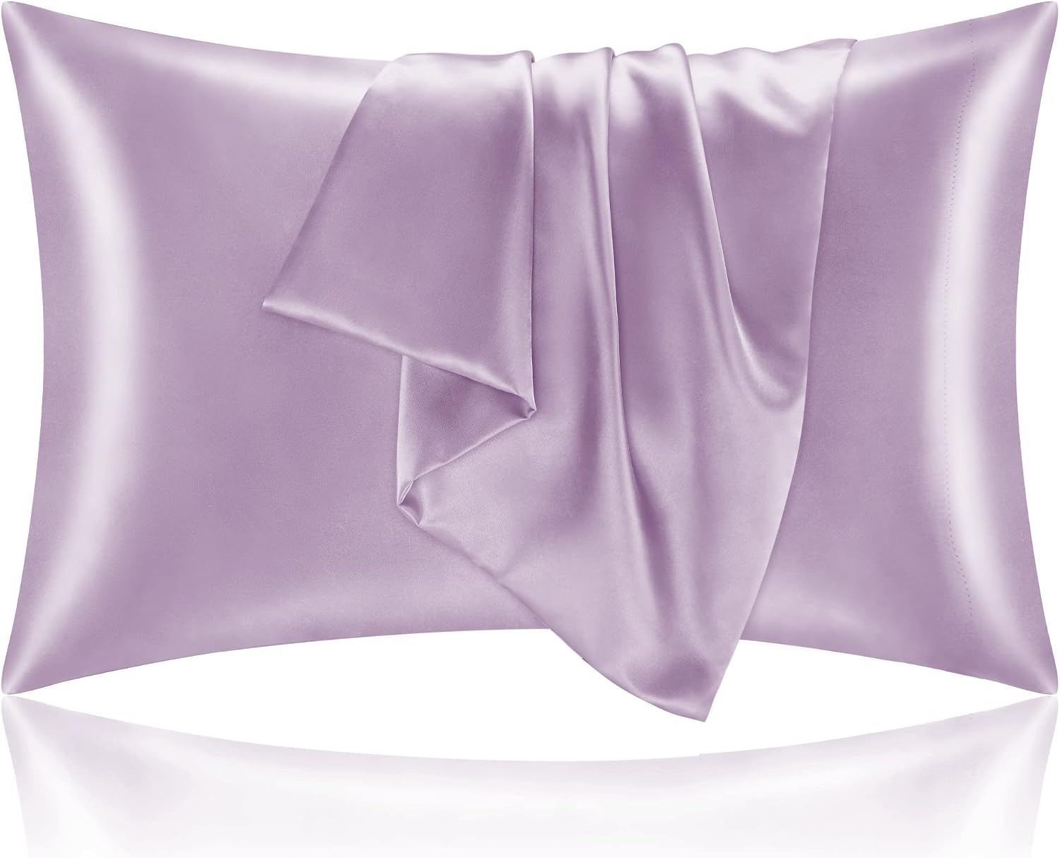 Bedelite Satin Pillowcase for Hair and Skin, Super Soft and Cooling Similar to Silk Pillow Cases 2 Pack with Envelope Closure, Gift for Wom…