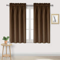 Dwcn Brown Blackout Curtains for Bedroom – Rod Pocket Thermal Insulated Energy Saving Drapes for Living Room and Bedroom, W 38 x L 54 Inch,…
