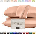 Elegantcomfort Elegant Comfort Silky and Luxurious 2-Piece Satin Pillowcase Set for Healthier Skin and Hair, Hidden Zipper Closure and Beau…