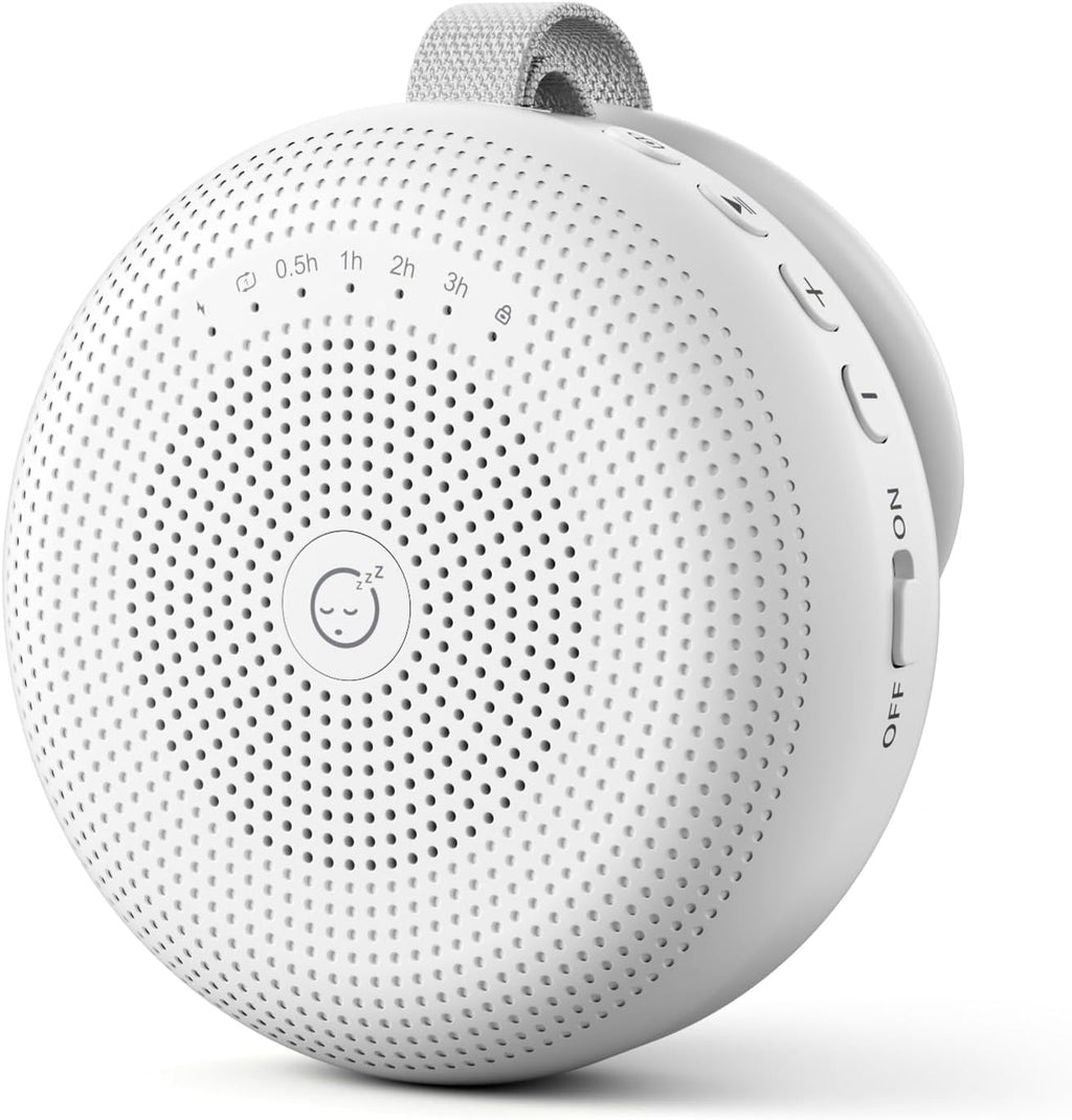 White Noise Machine for Baby Adult, Portable Sound Machine with 33 Soothing Sounds, Timer & Memory Function for Sleep, Travel, Nursery…
