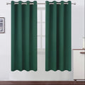 Lemomo Blackout Curtains 66 x 72 Inch Long Dark Green Curtains Set of 2 Panels Room Darkening Curtains for Bedroom and Living Room 72 Inch…