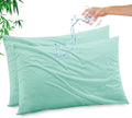 Gogreen Bamboo Rayon Waterproof Pillow Protector, Breathable Pillow Cover, Cooling Pillow Case Protector with Zipper, Super Soft Pillow Cas…