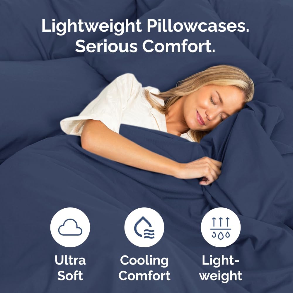 King Pillow Cases Set of 6 - Ultra Soft Hotel Quality Pillowcase Covers - Comfy. Cozy & Wrinkle Free - Shrink, Stain and Fade Resistant…