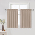 DWCN Blackout Curtains for Living Room Thermal Insulated, Energy Saving & Noise Reducing Bedroom Curtains, Camel, W 60x L 36 Inch, Set of…