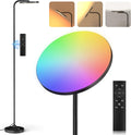 SIBRILLE RGB Floor Lamp, 36W Bright LED Standing Lamp, Stepless Dimming Color Changing Torchiere Floor Lamps with Remote, 350°Rotating…