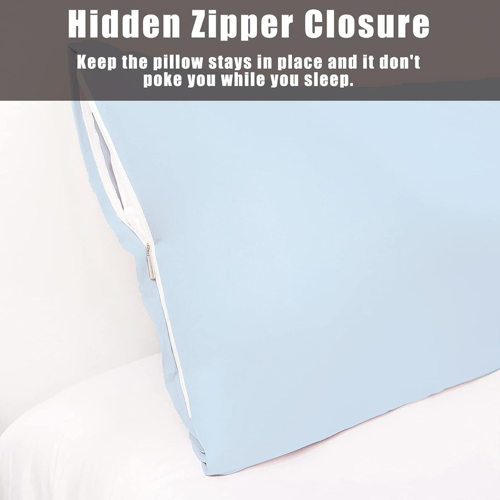 Body Cooling Pillow Cases Cover, Bamboo Rayon Body Pillowcases with Zipper Closure, Cool & Breathable Pillow Case for Hot Sleepers and…
