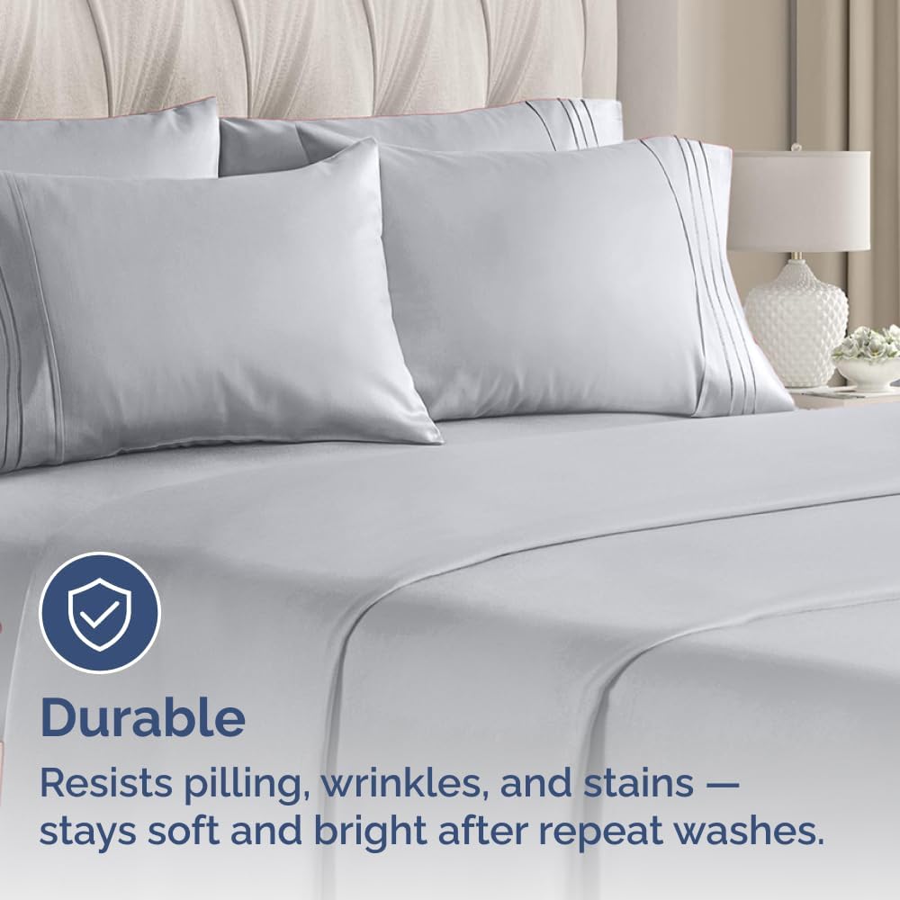King Standard Pillow Cases Set of 8 - Ultra Soft Hotel Quality Pillowcase Covers - Comfy & Wrinkle Free - Shrink & Fade Resistant…