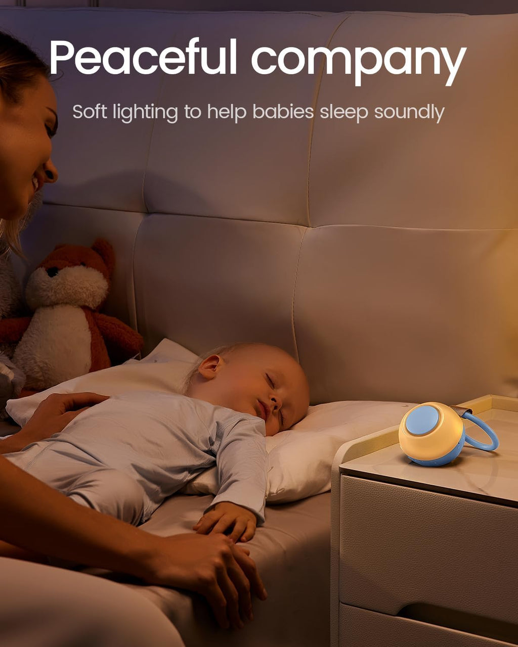 CHICWAY 2026 Mom's Choice Awards, Portable Sound Machine for Baby Adult, AI Cry Detection, 18 Soothing Sound, Bluetooth Rechargeable…
