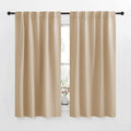 NICETOWN Window Treatment Curtains Room Darkening Drapes - (Biscotti Beige Color) 42 Width X 63 Drop Each Panel, 2 Panels Set, Thermal…