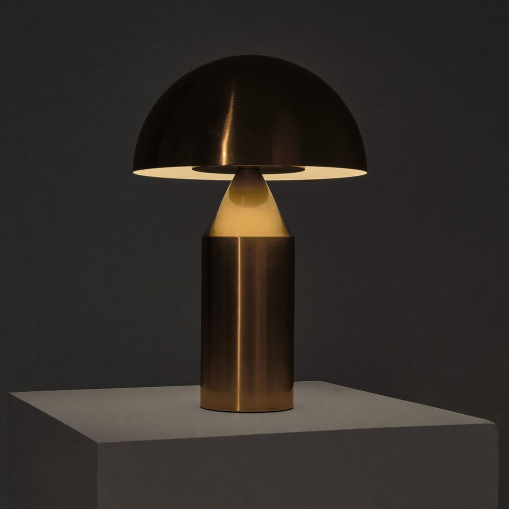 Brightech Venus Mushroom Table Lamp - Modern Lamp for Living Room, Bedroom Side/End Table - Dimmable, Unique Side Table LED Lamp Shade…