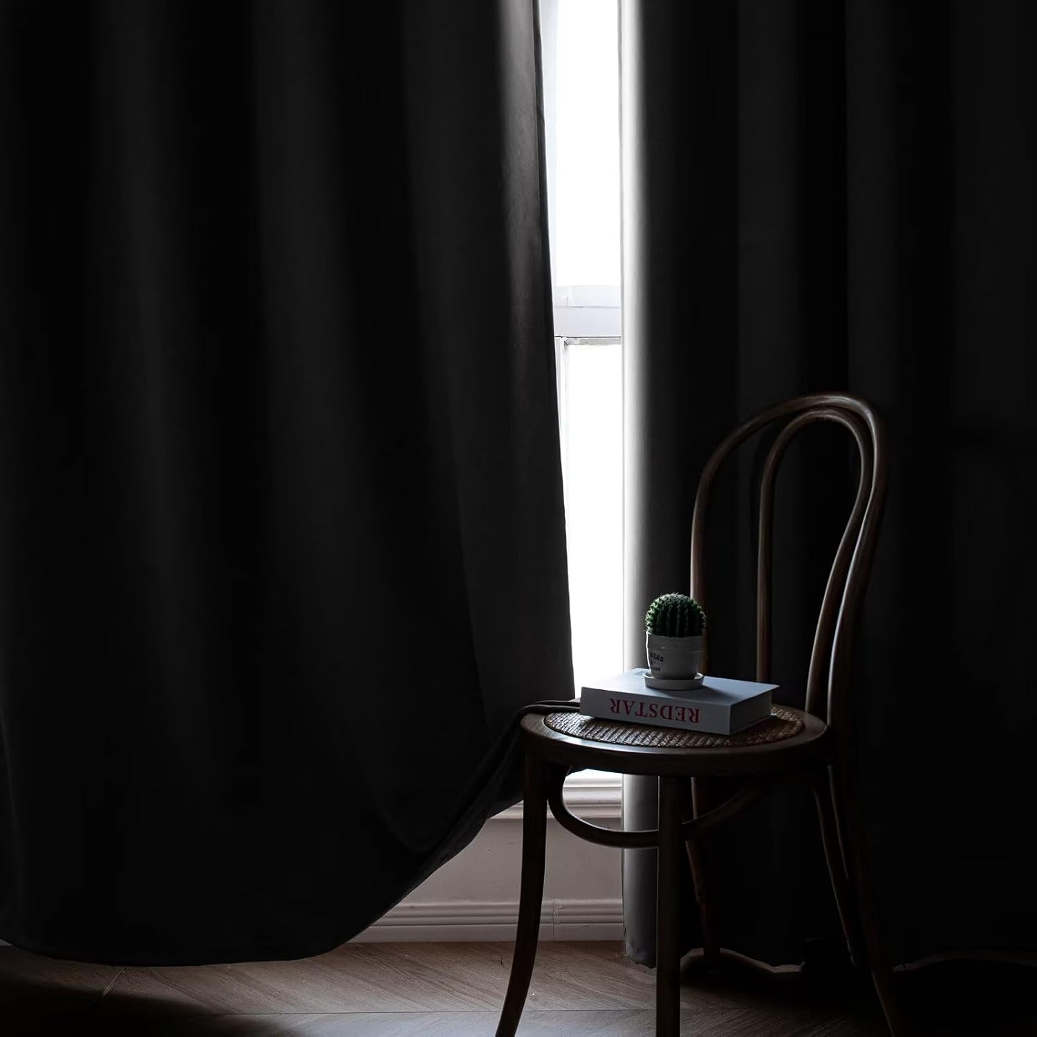 Igemaeve Blackout Curtains for Bedroom 1 Panel, Custom Curtains Thermal Insulated Light Grey, Rod Pocket Room Darkening Drapes for Living R…