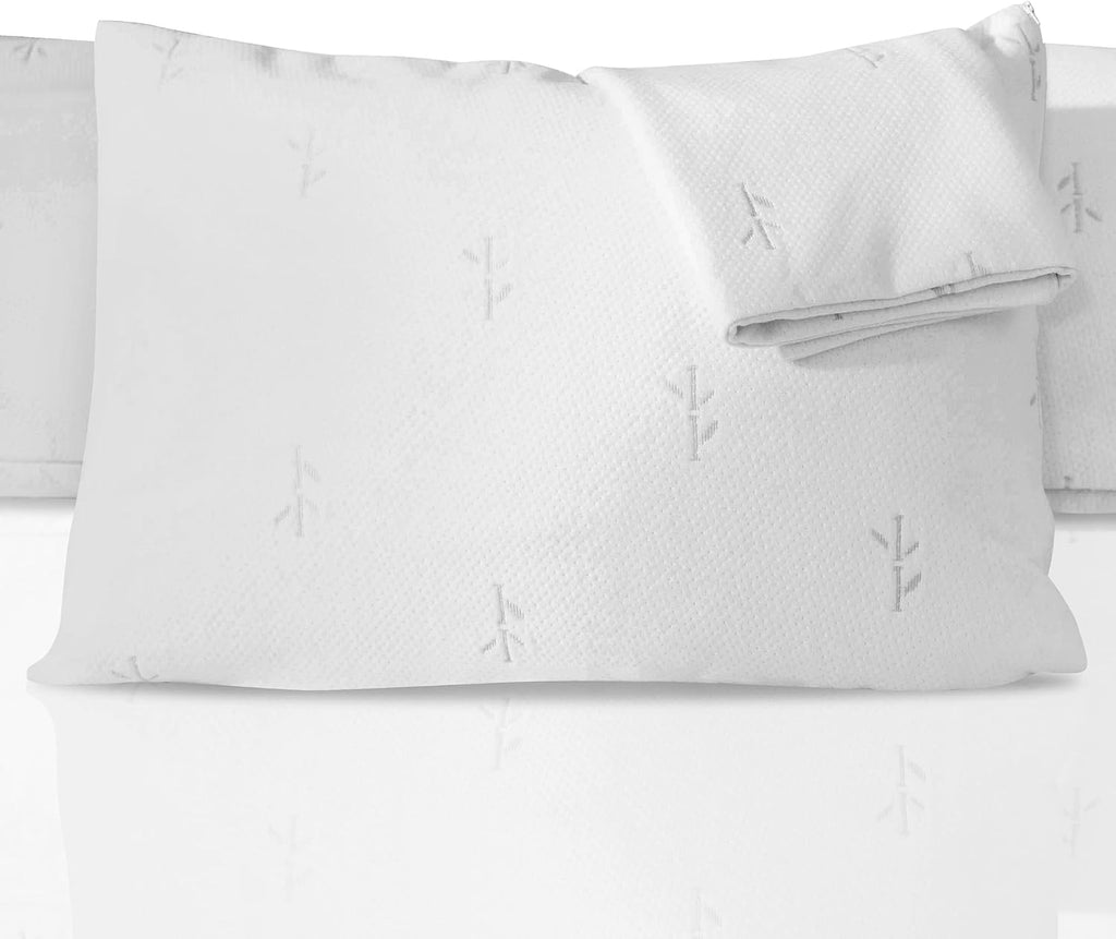 FeelAtHome 65% Polyester and 35% Rayon Derived from Bamboo Cooling Pillow Cover Waterproof - 20 x 54 Inches (Body Pillow) - Very Soft &…